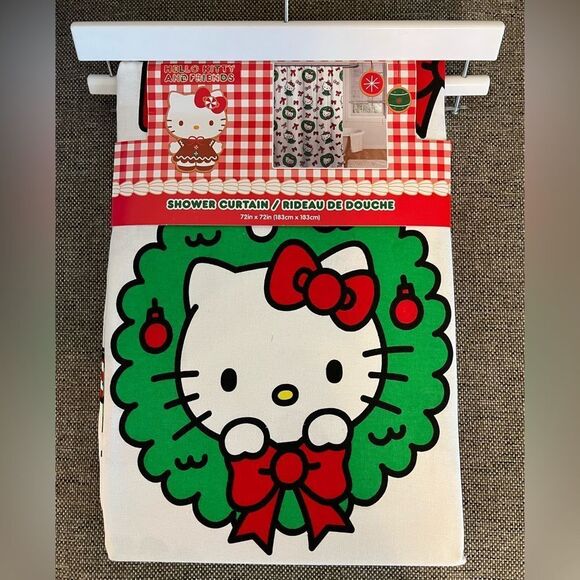 Hello Kitty Christmas Shower Curtain - Picture 1 of 4